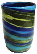 Colored Porcelain Cup by Mike Schmidt