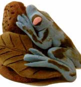 Colored Porcelain Frog by Unknown Student