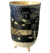 colored porcelain piece by Mitch Lyons